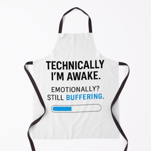 Item preview, Funny Mental Health Shirt – “Emotionally? Still Buffering.” – Blue Loading Bar T-Shirt designed and sold by TeeTimeTreasure.