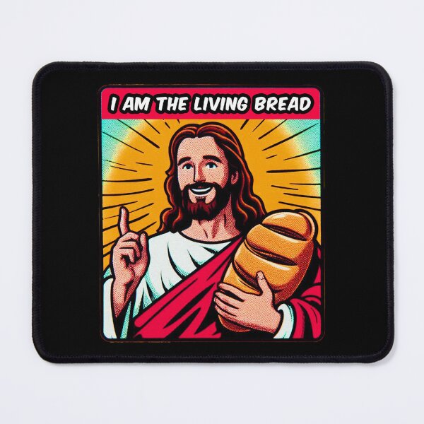Item preview, John 6:51 I Am The Living Bread designed and sold by plushism.