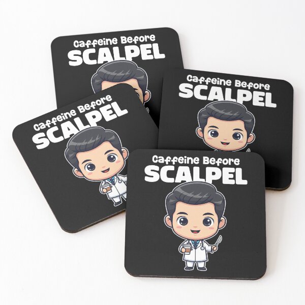 Item preview, CAFFEINE BEFORE SCALPEL - DOCTOR GIFT designed and sold by KEF Custom.