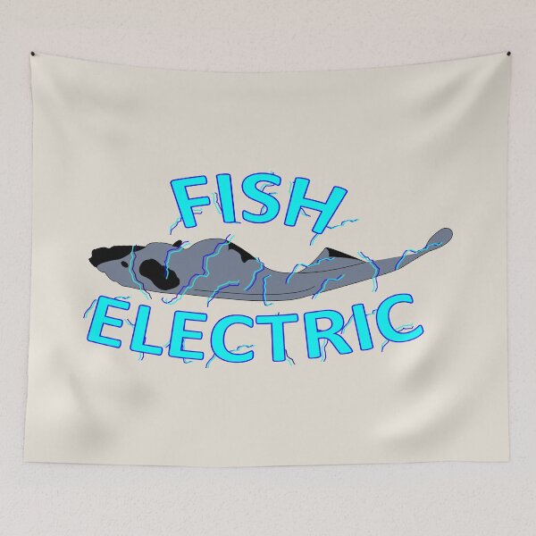 Item preview, Electric Fish – Vibrant Neon Aquatic Art designed and sold by JR78.
