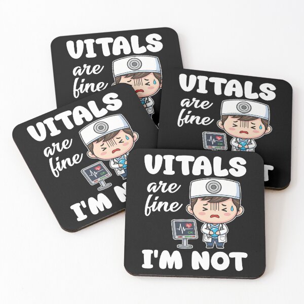 Item preview, VITALS ARE FINE, I'M NOT - DOCTOR GIFT designed and sold by KEF Custom.