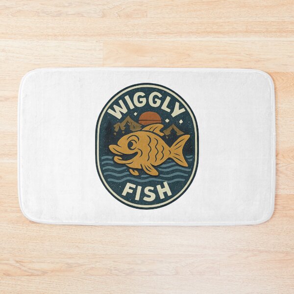 Item preview, Wiggly Fish – Camp Splash Edition designed and sold by ALITOPRINCE.