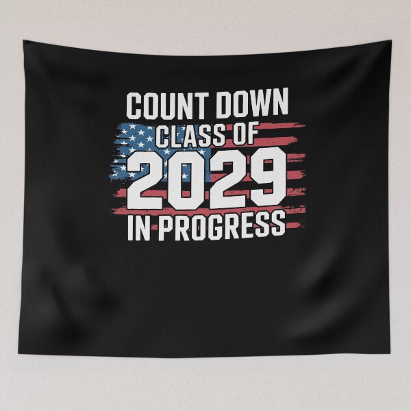 Item preview, Class Of 2029 Count Down 8th Grade Graduation American Flag designed and sold by 07Art.
