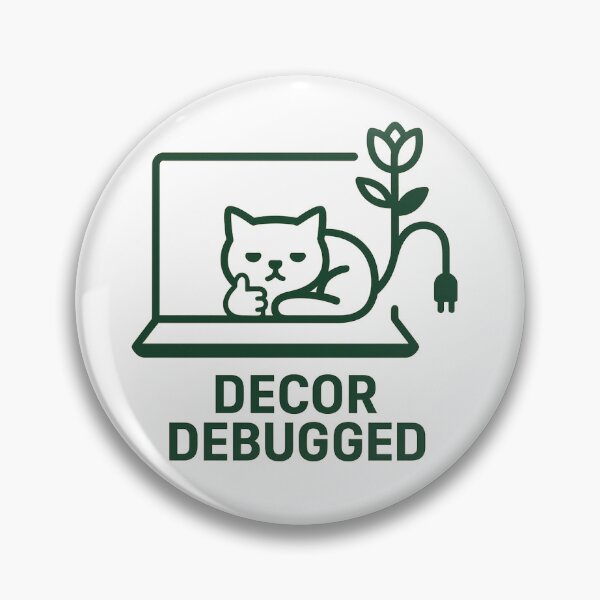 Item preview, Minimalist Tech-Themed Decor Debugged Logo Design designed and sold by Ctrl Alt Del Decor.
