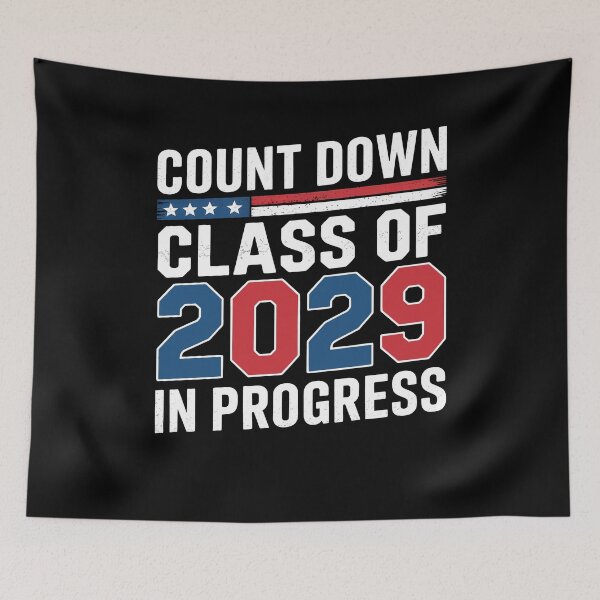 Item preview, Class Of 2029 Count Down 8th Grade Graduation American Flag designed and sold by 07Art.