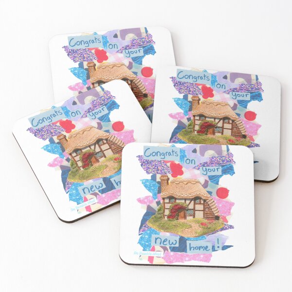 Item preview, Congrats on your new home! | Cute cottage collage design designed and sold by OnBambisMind.