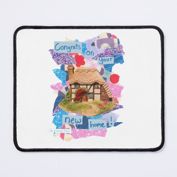 Item preview, Congrats on your new home! | Cute cottage collage design designed and sold by OnBambisMind.