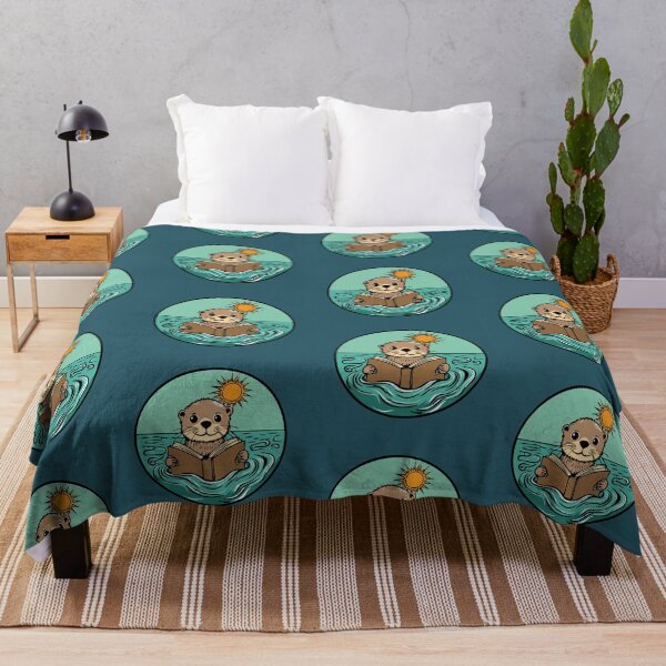 Item preview, Sea Otter Reading a Book in the Sun designed and sold by ScribbL-ScrabbL.