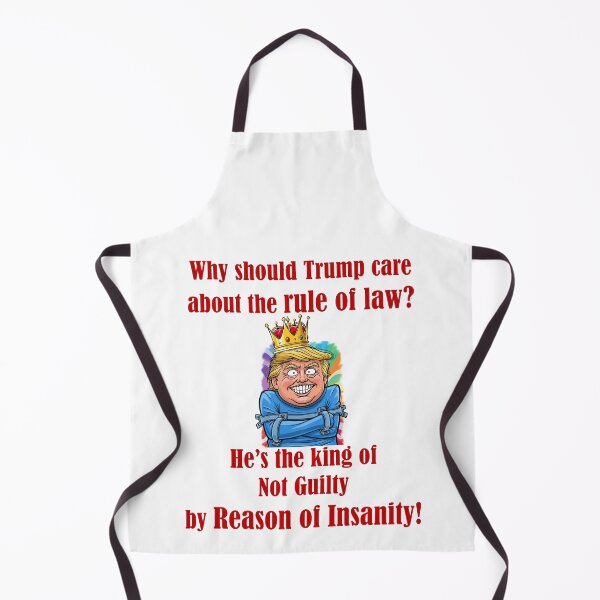 Item preview, Rule of Law Insanity No Kings Trump Protest Flair designed and sold by ProtestThreads.