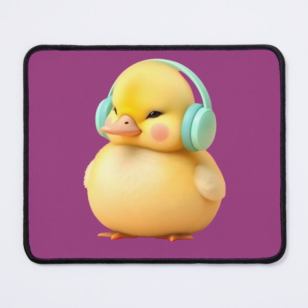 Item preview, Baby Duck with Headphones designed and sold by RisplendiStudio.
