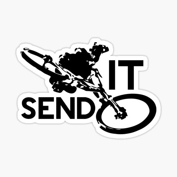 Item preview, Send It Downhill Mountain biking designed and sold by Design--Spore.