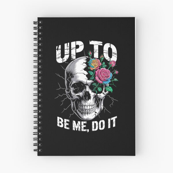 Item preview, Rebel Skull and Roses Cracked Head Quote Design – Be Me, Do It designed and sold by Taans-Creation.