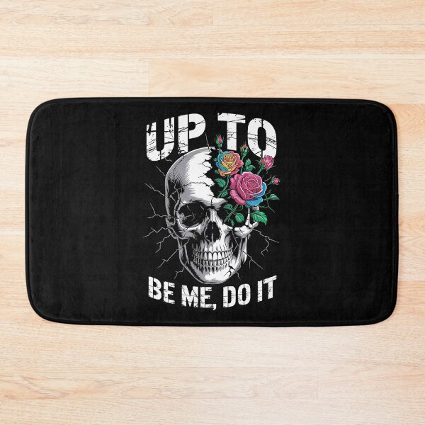 Item preview, Rebel Skull and Roses Cracked Head Quote Design – Be Me, Do It designed and sold by Taans-Creation.