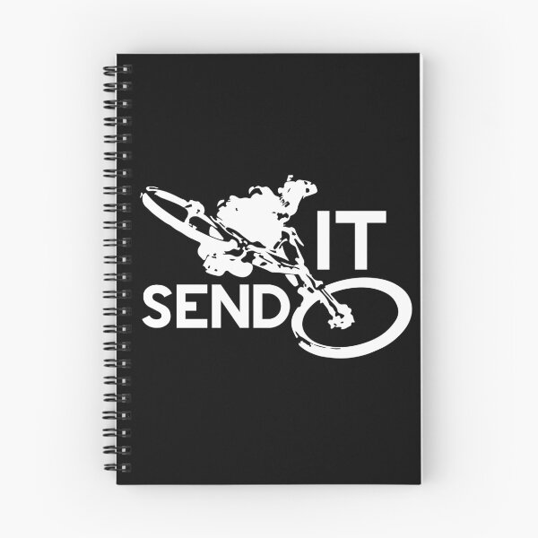 Item preview, Send It Downhill Mountain biking (white) designed and sold by Design--Spore.
