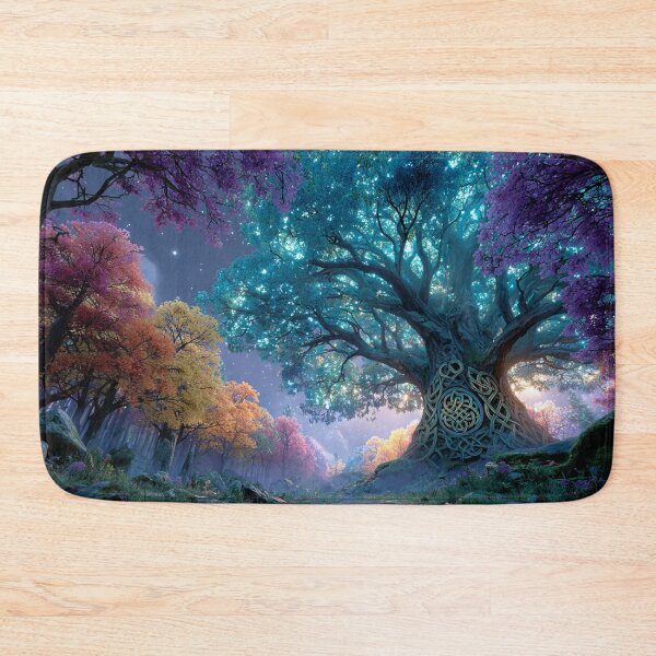 Item preview, Mystical Celtic Tree in Enchanted Forest – Glowing Leaves and Sacred Knotwork designed and sold by Tommy Studio.