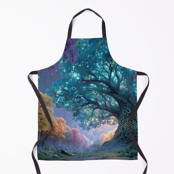 Item preview, Mystical Celtic Tree in Enchanted Forest – Glowing Leaves and Sacred Knotwork designed and sold by Tommy Studio.