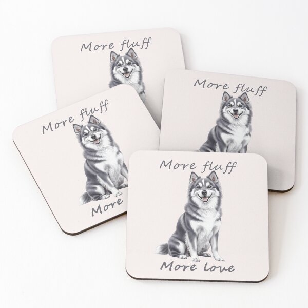 Item preview, More Fluff, More Love – Finnish Lapphund Charm designed and sold by Pawtraitvibes.