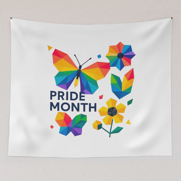 Item preview, PrismWild Pride Geometric Bold Rainbow Shapes designed and sold by PrismWild.