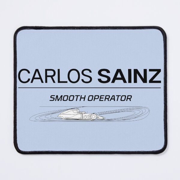 Item preview, Carlos Sainz F1 'Smooth Operator' Graphic - Race Car & Iconic Quote Art designed and sold by Studio F1Grid.