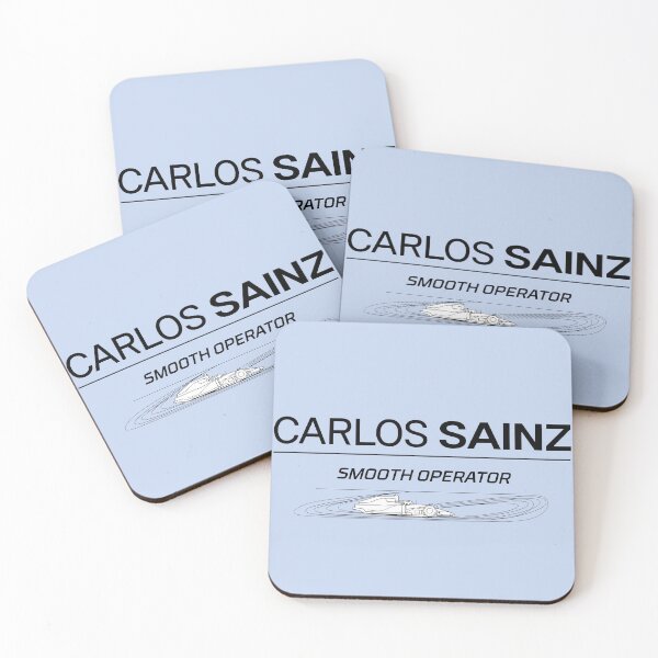 Item preview, Carlos Sainz F1 'Smooth Operator' Graphic - Race Car & Iconic Quote Art designed and sold by Studio F1Grid.