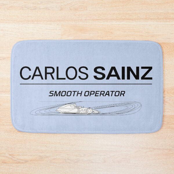 Item preview, Carlos Sainz F1 'Smooth Operator' Graphic - Race Car & Iconic Quote Art designed and sold by Studio F1Grid.