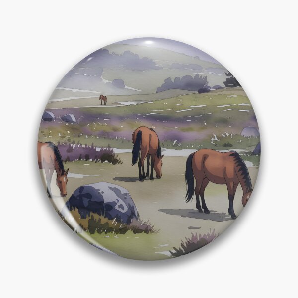 Item preview, Dartmoor Ponies: Grazing on Devon’s Open Moor designed and sold by LSVart.