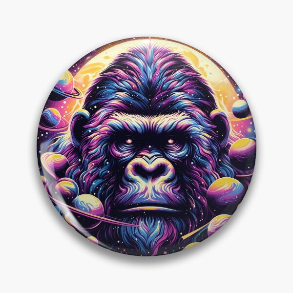 Item preview, Cosmic gorilla and planets designed and sold by Artillenium.