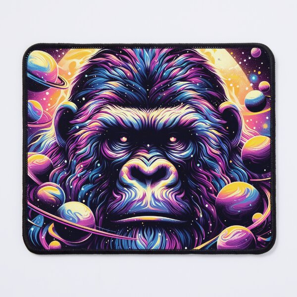 Item preview, Cosmic gorilla and planets designed and sold by Artillenium.