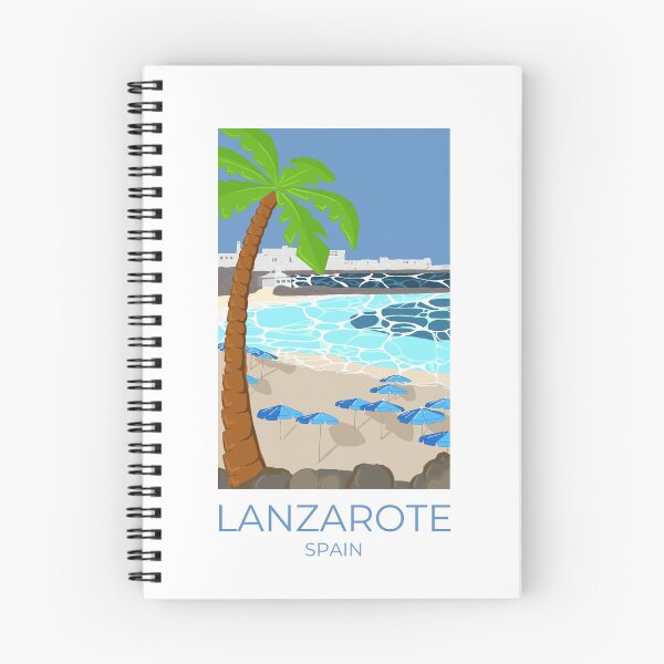 Item preview, Lanzarote Travel Poster designed and sold by ReadingInSummer.
