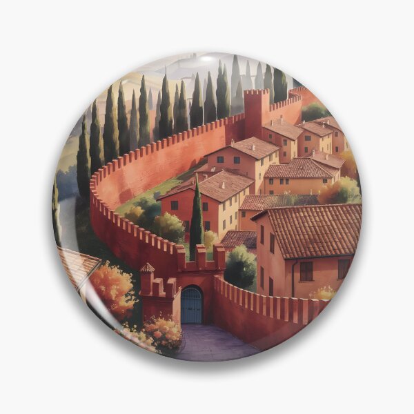 Item preview, Corinaldo, Marche: Early Autumn Afternoon designed and sold by LSVart.