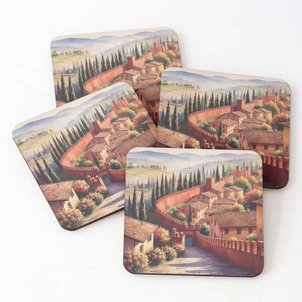 Item preview, Corinaldo, Marche: Early Autumn Afternoon designed and sold by LSVart.