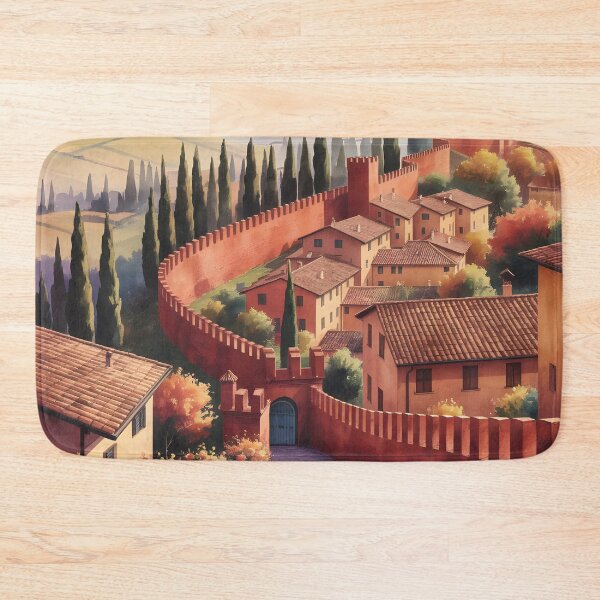 Item preview, Corinaldo, Marche: Early Autumn Afternoon designed and sold by LSVart.