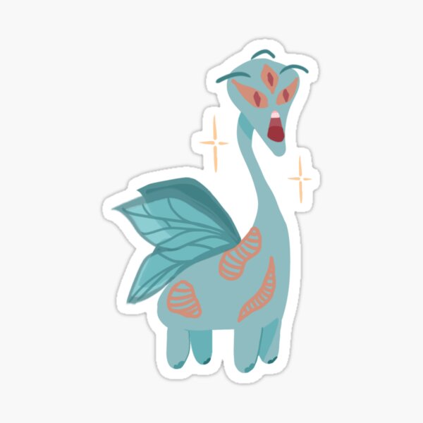 Item preview, 3 Eyed Butterfly Dinosaur designed and sold by ArtsyLelly.