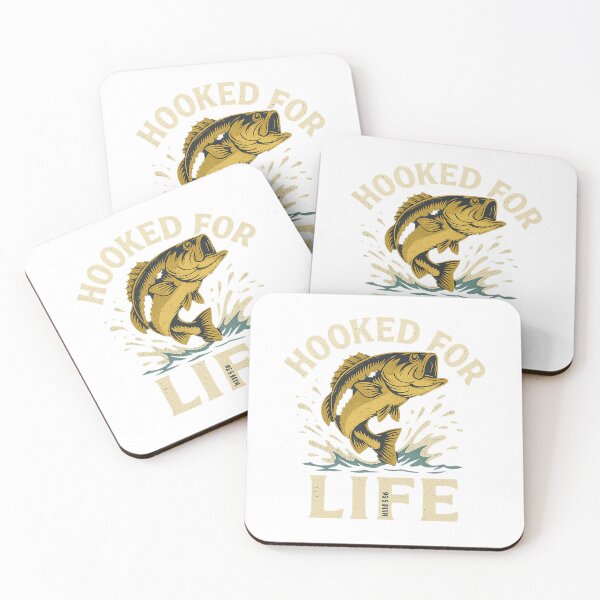 Item preview, Hooked for Life Leaping Fish Design designed and sold by dessertcruzing.