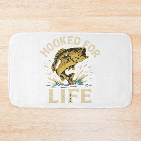 Item preview, Hooked for Life Leaping Fish Design designed and sold by dessertcruzing.