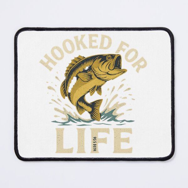Item preview, Hooked for Life Leaping Fish Design designed and sold by dessertcruzing.
