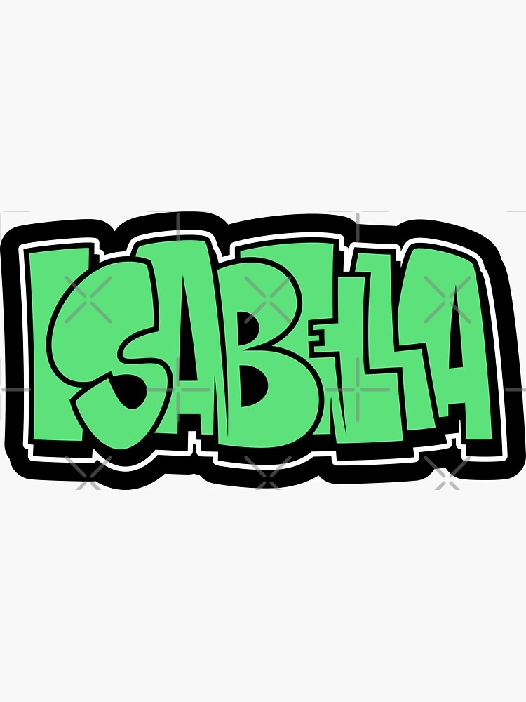 ISABELLA graffiti name green