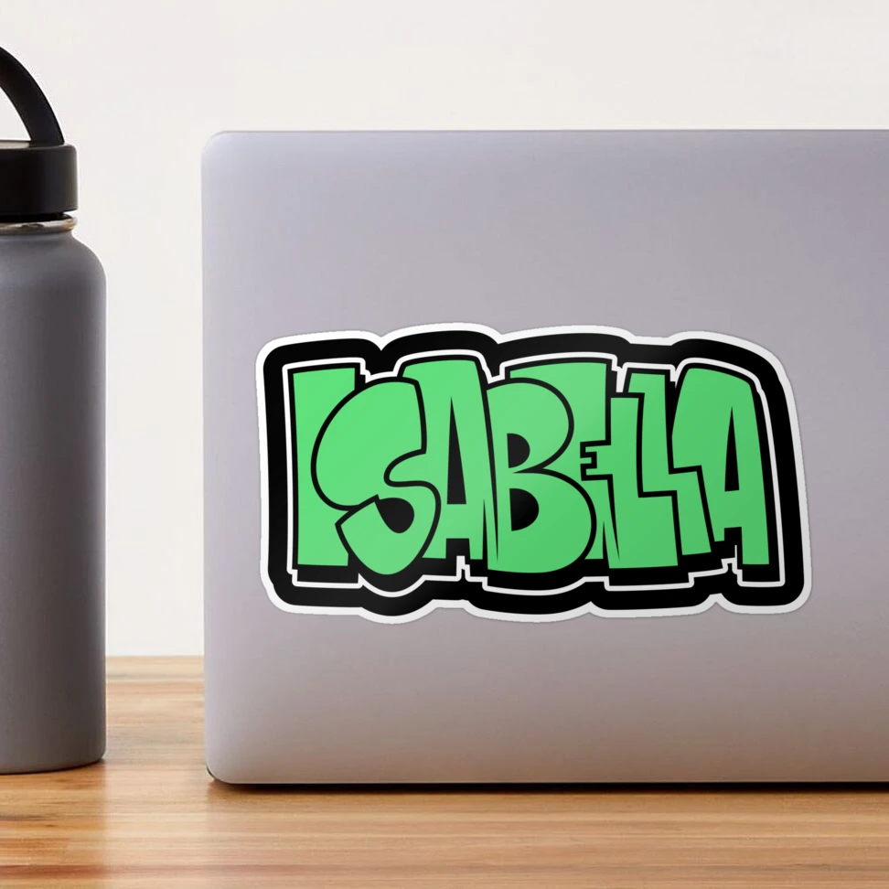 ISABELLA graffiti name green