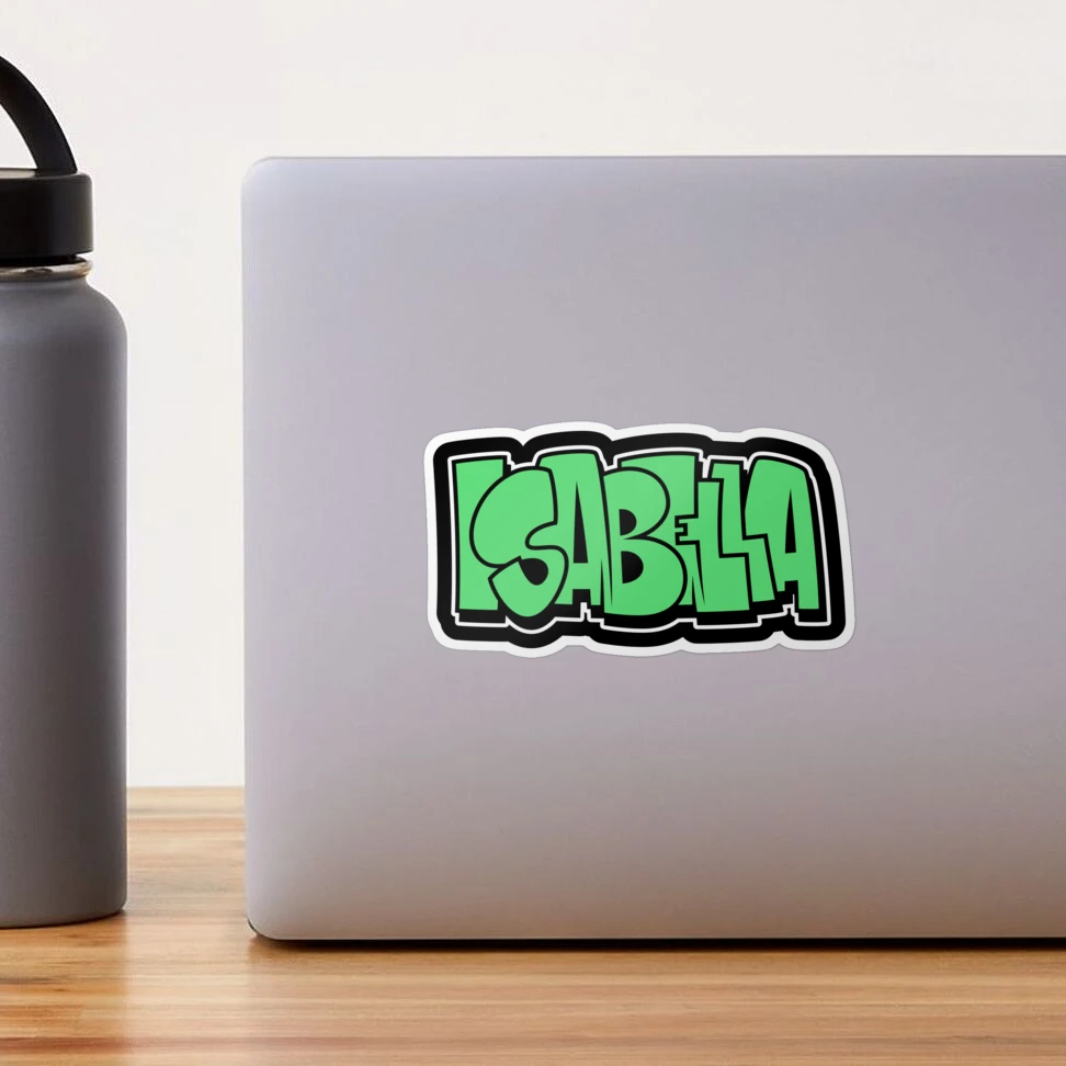 ISABELLA graffiti name green