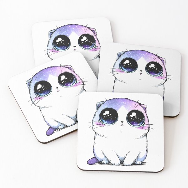 Item preview, Cute Anime Cat - White Isolate Design designed and sold by IssaraStudio.