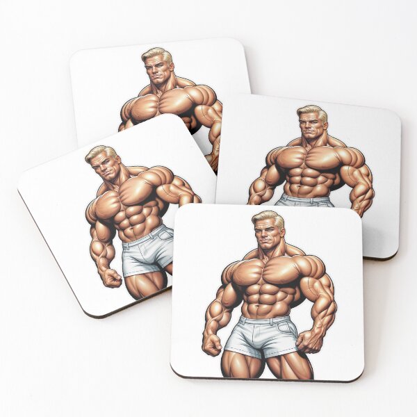 Item preview, Ultra Muscular Bodybuilder Sticker – Bold Fitness Art #123 designed and sold by ForeverPrintsOK.