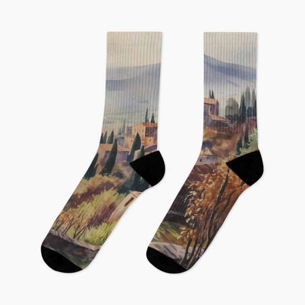 Item preview, Castiglione di Sicilia: Hazy Late Autumn Afternoon designed and sold by LSVart.