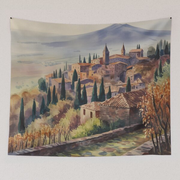 Item preview, Castiglione di Sicilia: Hazy Late Autumn Afternoon designed and sold by LSVart.
