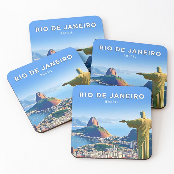 Item preview, Rio, Brazil, Poster Vintage pastel poster designed and sold by NicePlaza.