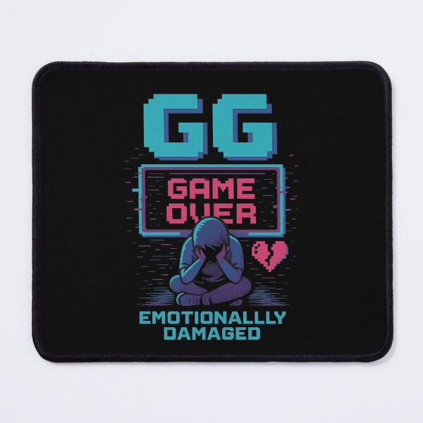 Item preview, GG game over emotionally damaged gift for gamers designed and sold by Meandmyshop.