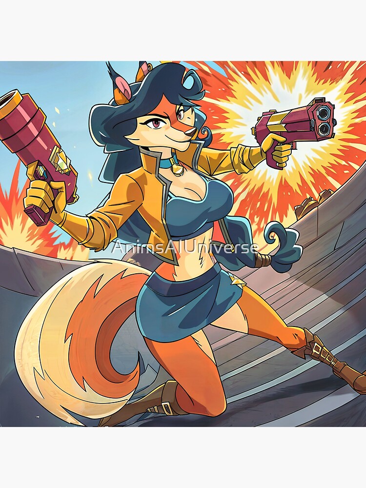 Carmelita Fox Sly Cooper: Thieves in Time Sticker by XxAnimxX