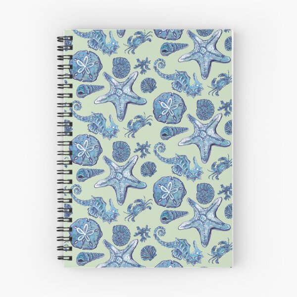 Item preview, Watercolor Shells and Sea Creatures - Navy Collection designed and sold by PD-Coastal.