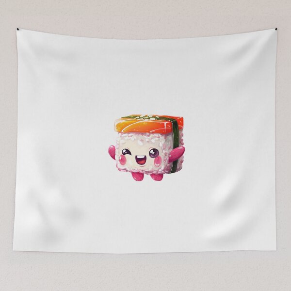 Item preview, Smiling Sushi - Transparent Kawaii Design designed and sold by IssaraStudio.