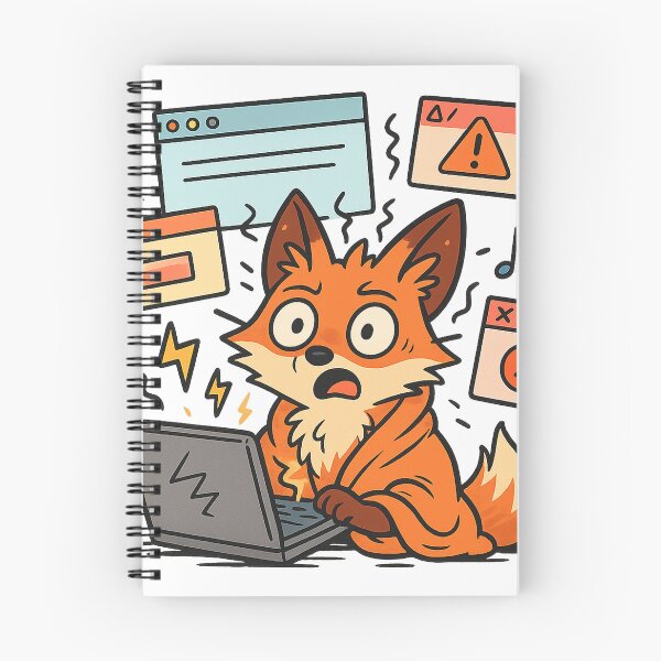 Item preview, 47 Tabs, 3 Frozen, Music Playing – ADHD Chaos Fox Design designed and sold by VibeNest01.