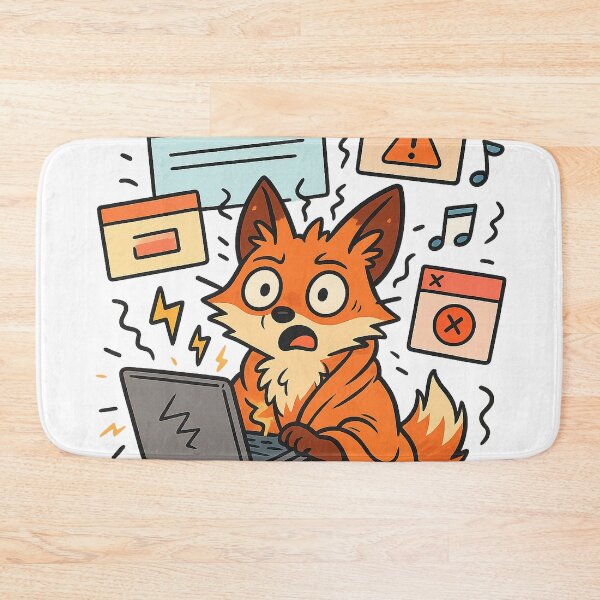 Item preview, 47 Tabs, 3 Frozen, Music Playing – ADHD Chaos Fox Design designed and sold by VibeNest01.